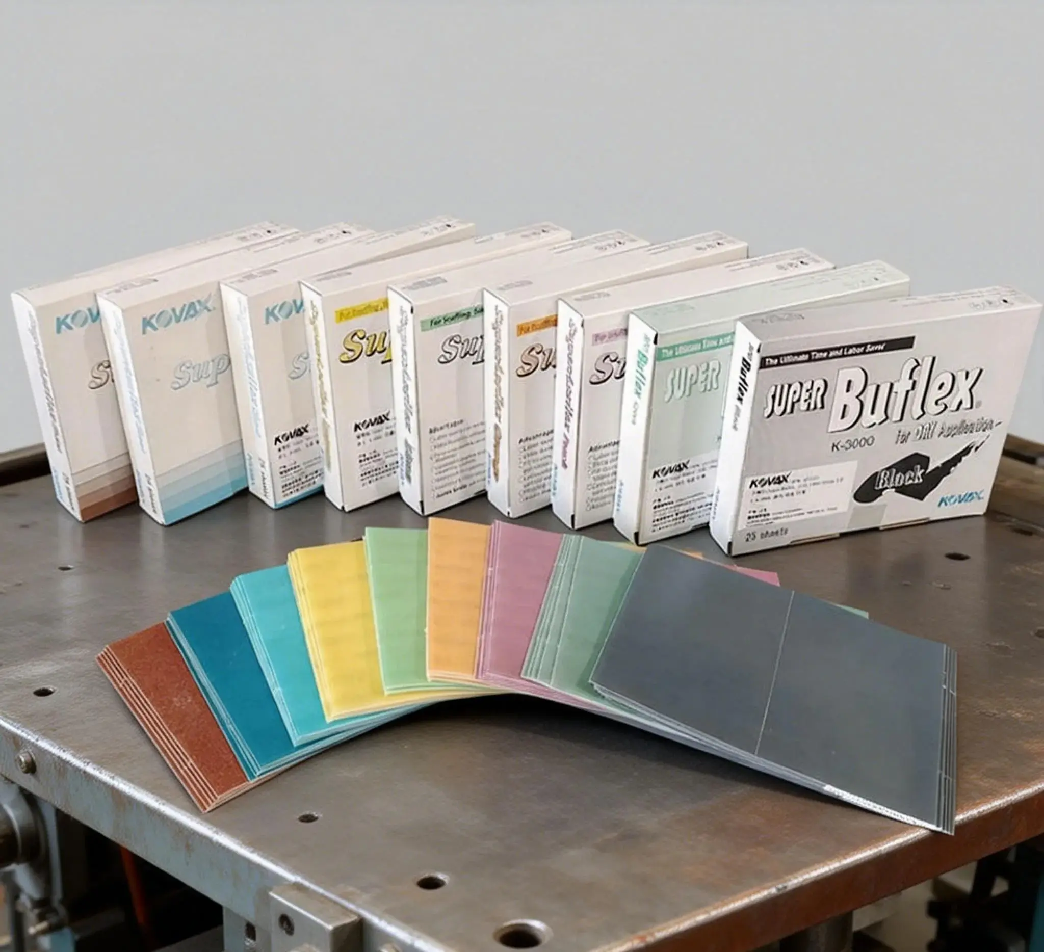 

KOVAX Super Assilex, 25 шт., прямоугольный набор наждачной бумаги для сухой полировки, супертонкий лаковый абразив для автомобильной автомобильной фурнитуры