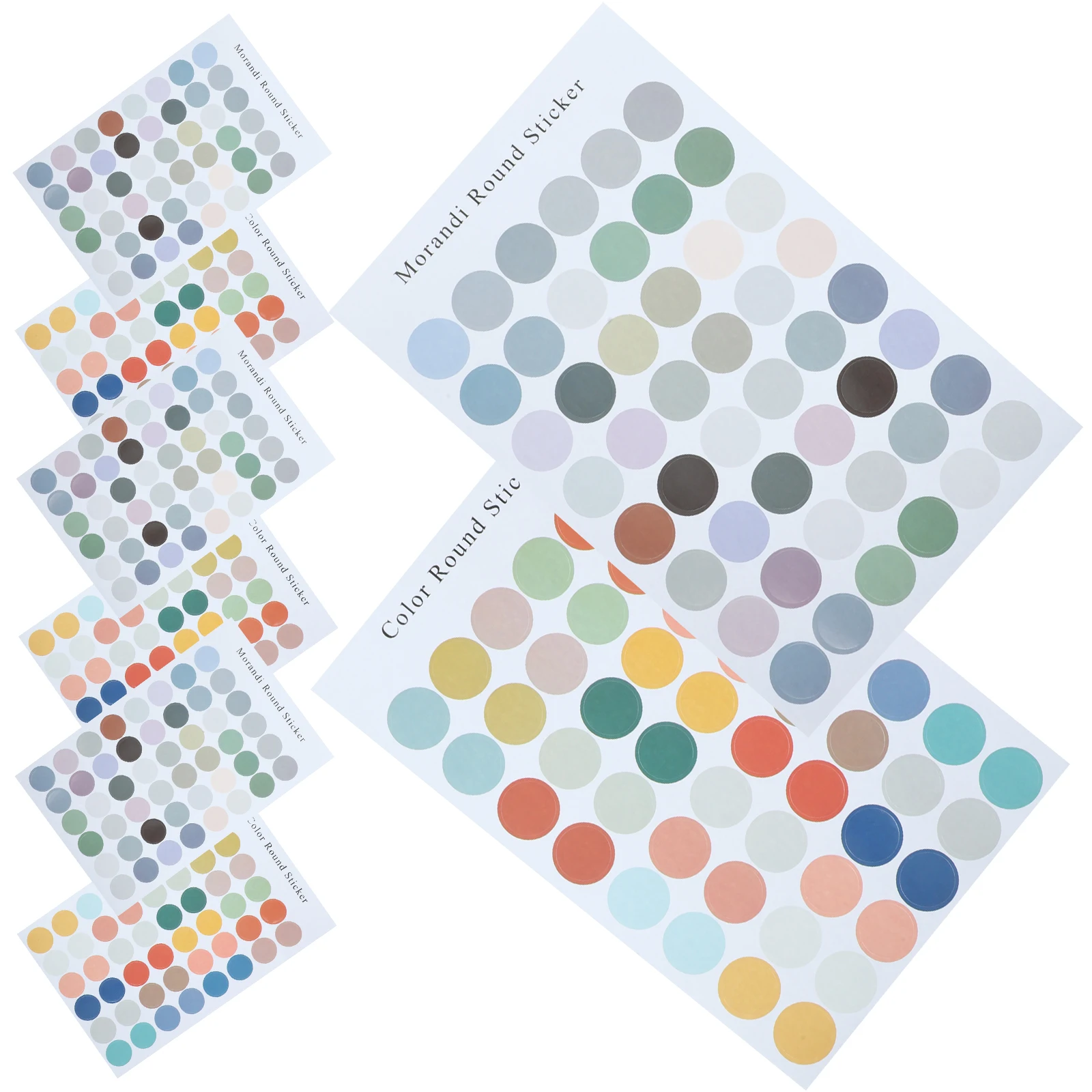 

8Sheets ColorfulDotStickers NeonColors Classroom Office Organization Dot Mark Sticker CircleMarkers AdhesiveTags