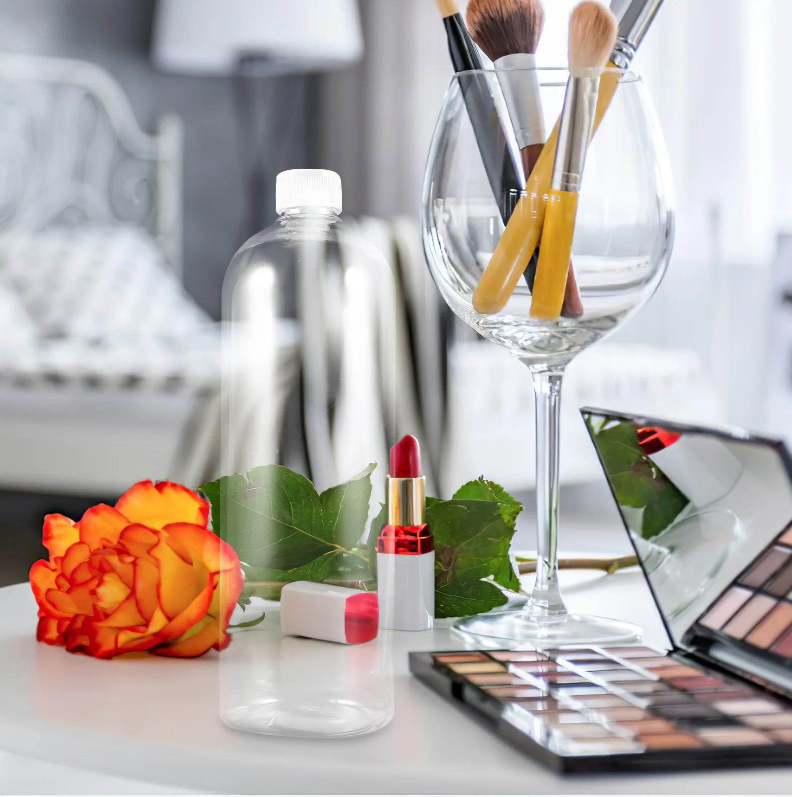 

5Pcs Refillable Plastic Shampoo Bottles Large Capacity Empty Lotion Dispenser Bottles Travel Body Wash Container Reusable