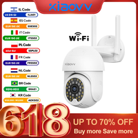 XIAOVV 8MP Auto Tracking Wireless IP Security Speed Dome PTZ Camera Outdoor Human Detection Smart Camera Security Protection