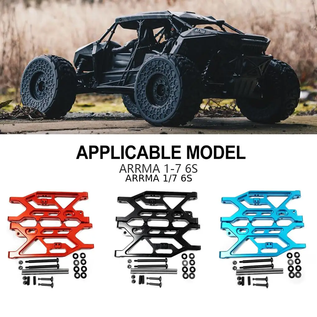 Brazo de suspensión inferior trasero mejorado de aleación de aluminio para 1/7 6S RC pieza de coche accesorios de coche piezas de repuesto