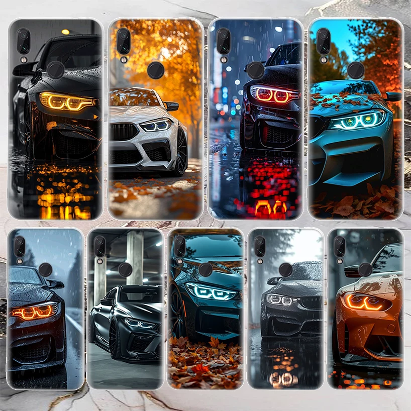 Black White Sport for B-BMW Soft Phone Case For Xiaomi Redmi 10 10A 10C 9 9A 9C 9T 12 12C 8 8A 7 7A 6 6A S2 K20 K40 K70 K60 Pro