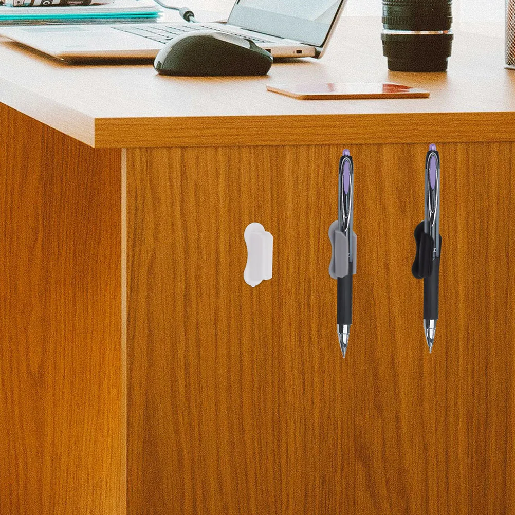 

3Pcs Upgraded Silicone Adhesive Pen Holder Pencil Clip for Desk Wall Classroom Office Desk Organizer Upgraded Pencil Holder