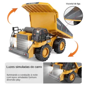 ZWN-التحكم عن بعد حفارة قلابة شاحنة ، RC نموذج لعبة السيارة ، سبائك بلاستيكية المهنية ، محاكاة مركبة البناء للطفل ، 2.4G أعلى 8 مبيعات للسيارات المصغرة - رقم 8