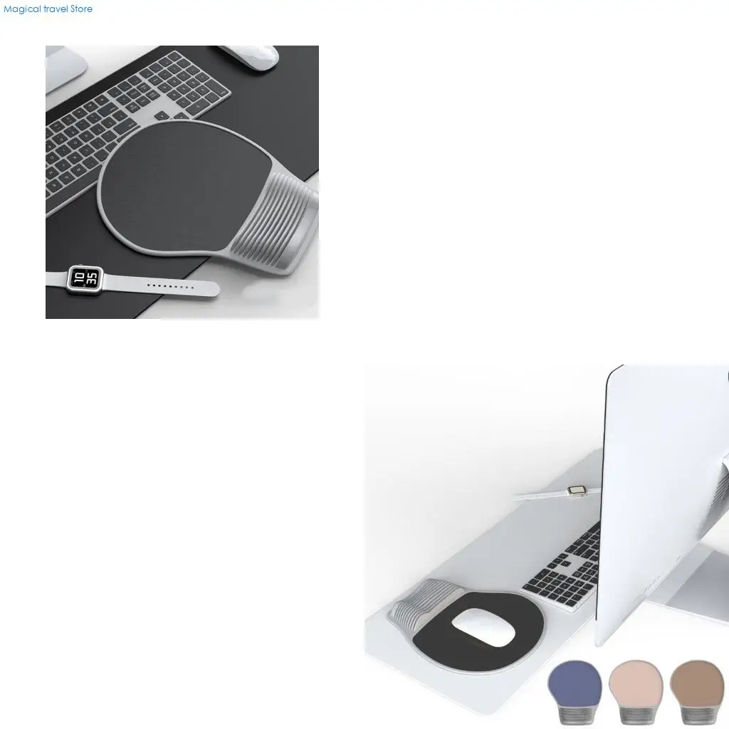 N2UB Ergonomische Maus -Pad -Handgelenk Ruhmassage Designing Platz sparen Speicherschaumkissen