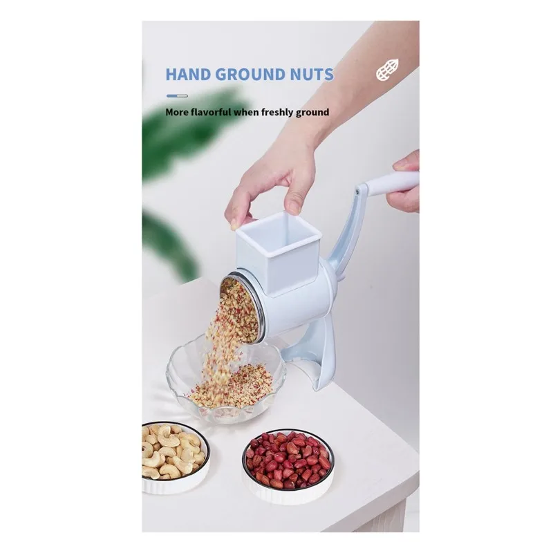 popop Manual Food Grinder Hand Grain Mill Grinder Hand Crank Coffee Grinder for Wheat Coffee Spices Nuts Kitchen Accessories