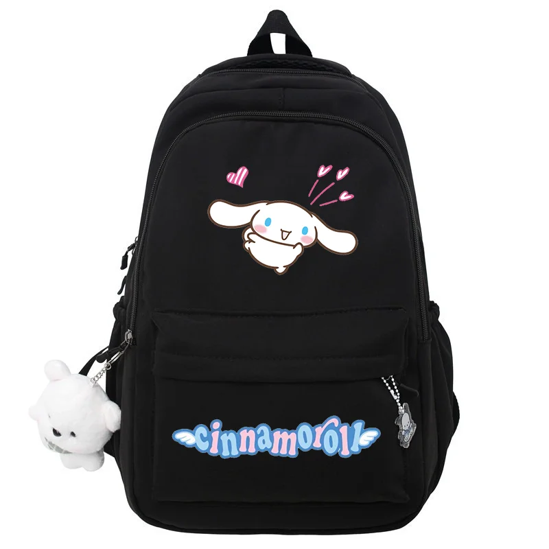 

Cinnamoroll японский рюкзак большой емкости для девочек и мальчиков, простые универсальные школьные сумки, унисекс, дорожная сумка для книг, украшение для куклы