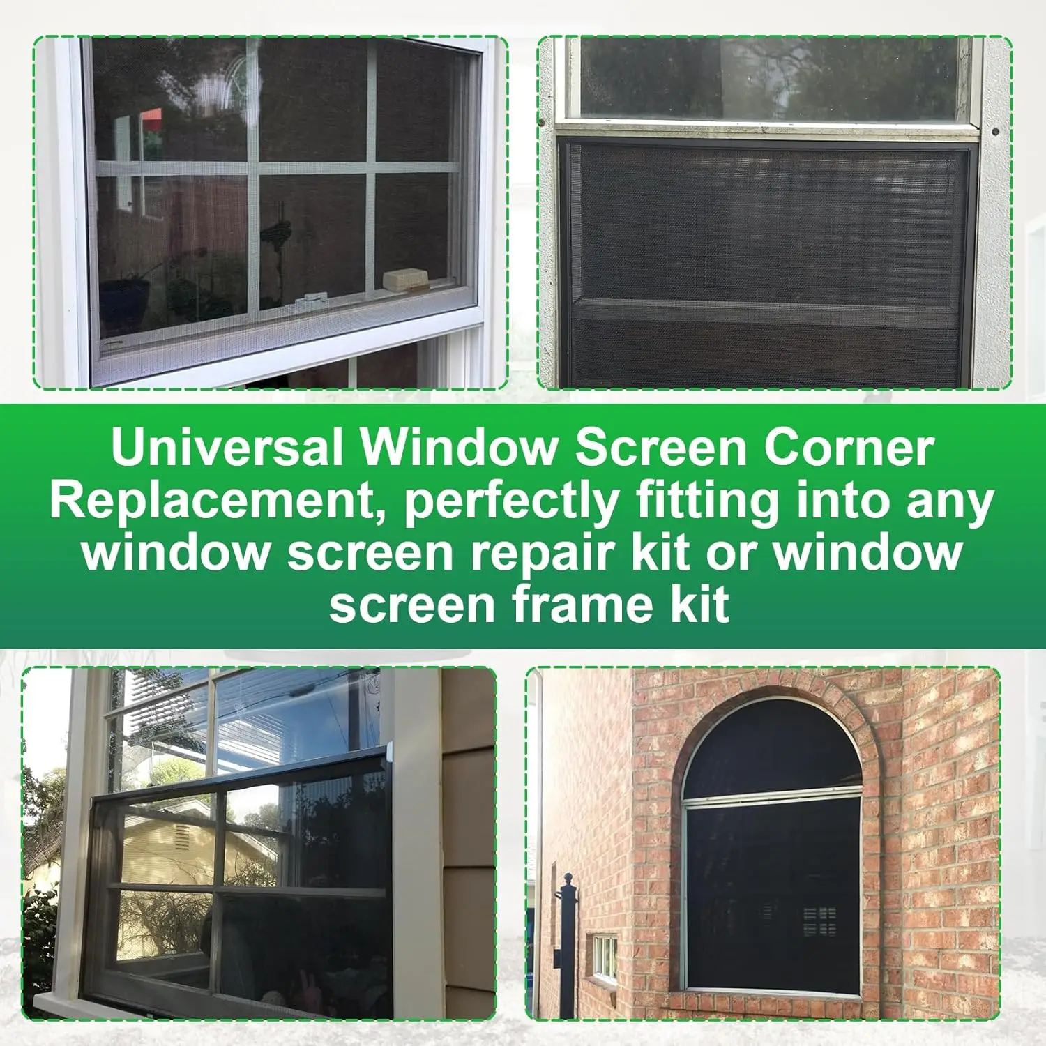 Universal Screen Frame Corner Connectors Replacement Inserts for Sliding Windows Casement Windows Screen Doors & Storm Doors DIY