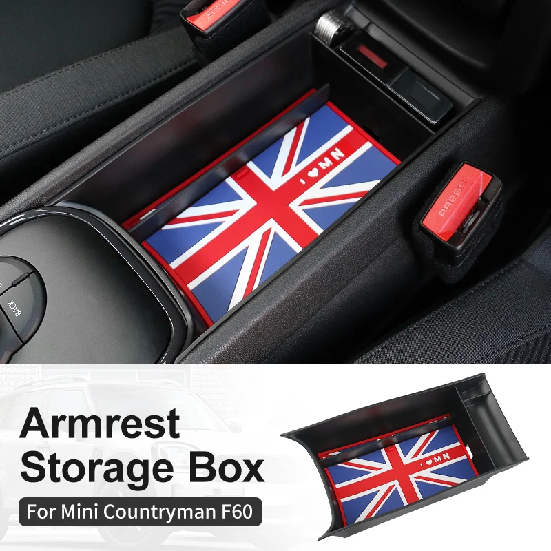 

Central Armrest Box Storage Box For Mini Countryman F60 2017-2023 ABS Plastic Central Control Storage Box Car Accessories