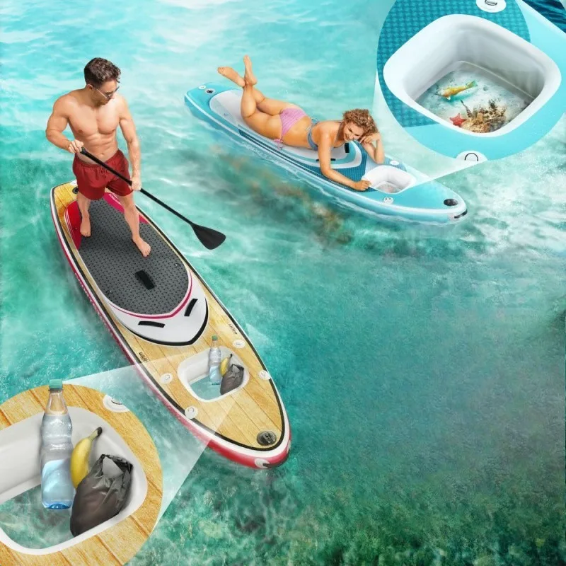 

Window Multifunction Surfboard Standing Paddle Board Beginner Paddle Board Foldable Inflatable Paddle Board Clear