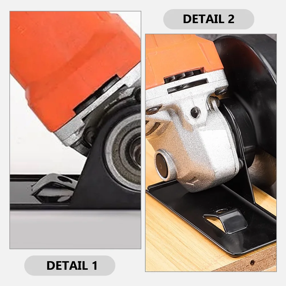 

Angle Support Stand Durable Metal Base Aluminum Alloy Half Groove Stable Dirtproof Cover Cutting Machine Holder Woodworking