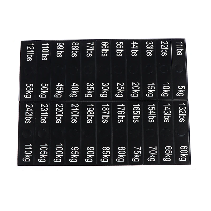 1 Sheet Weight Sticker Labels for Gym Equipment Accessories Power Equipment Label Numbers Sticker Heavy weight block sticker