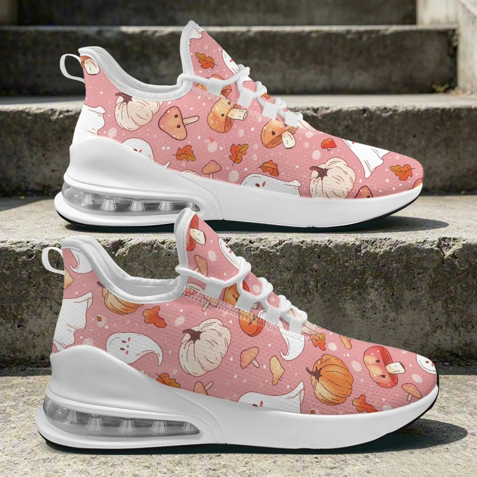 XIXIRIMIDO Halloween Air Cushion Schuhe für Damen Winterschuhe Damen High-Platform Sneakers Zapatillas de mujer Damen Sneakers