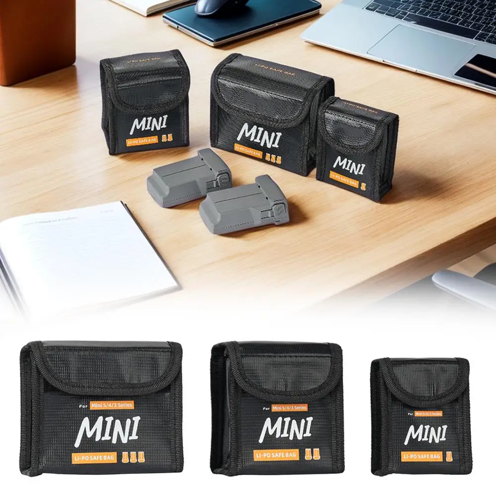 

Flight Battery Safe Bag For DJI Mini 5/Mini 4 Pro/Mini 3 Pro/Mini 3 Protective Case Lithium Battery Safe Explosion-proof Bag