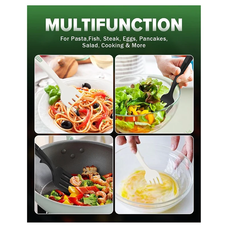 

2pcs Silicone Flexible Cooking Fork, 11.6 Inch, Heat , Non-Stick for Efficient Mixing, Mashing, and Whisking Retail