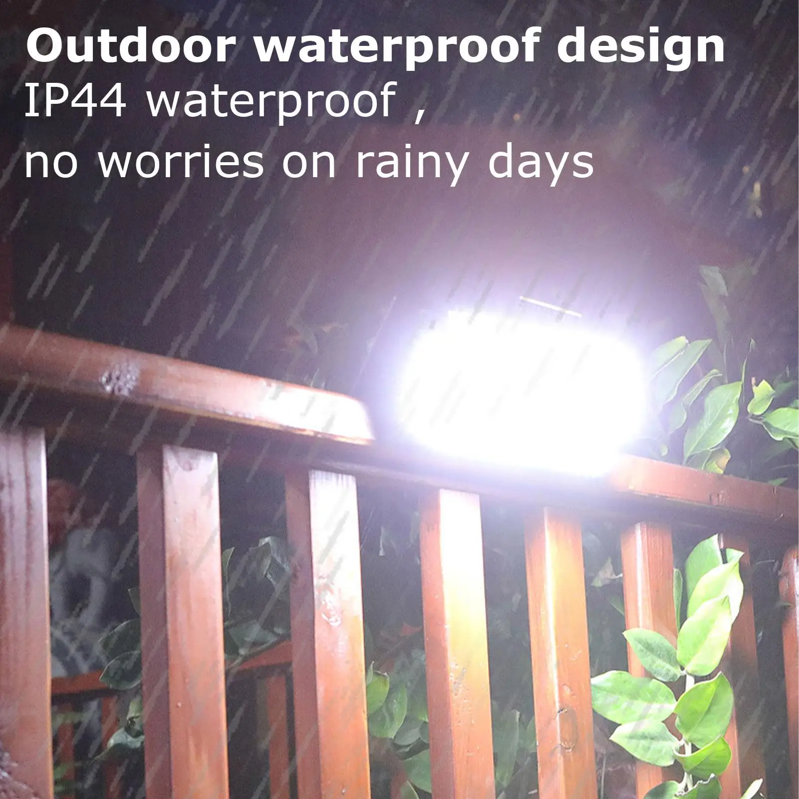 Solar Lights For Outside IP44 Waterproof Sensing Lamp 208 LED Solar Powered Light With 3 Color Modes For House Parking Lot