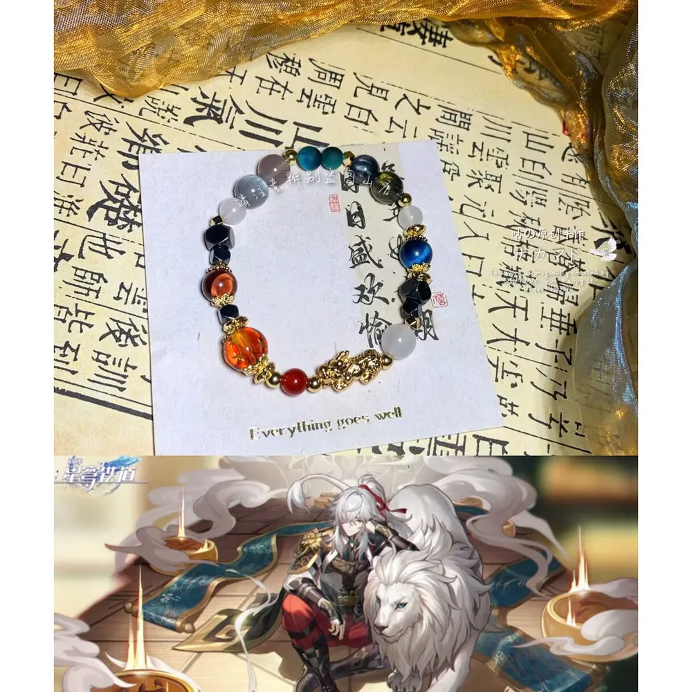 

Original Anime Honkai: Star Rail Jing Yuan Handmade Bracelet Wristband Couple Hand Chain Cosplay Props Accessories Gift