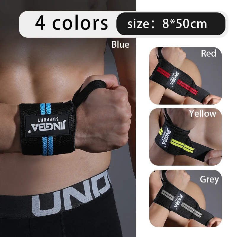 1 PC Wrist Wrap Weight Lifting Gym Cross Training Fitness Padded Thumb Brace Strap Power Hand Support Bar Wristband