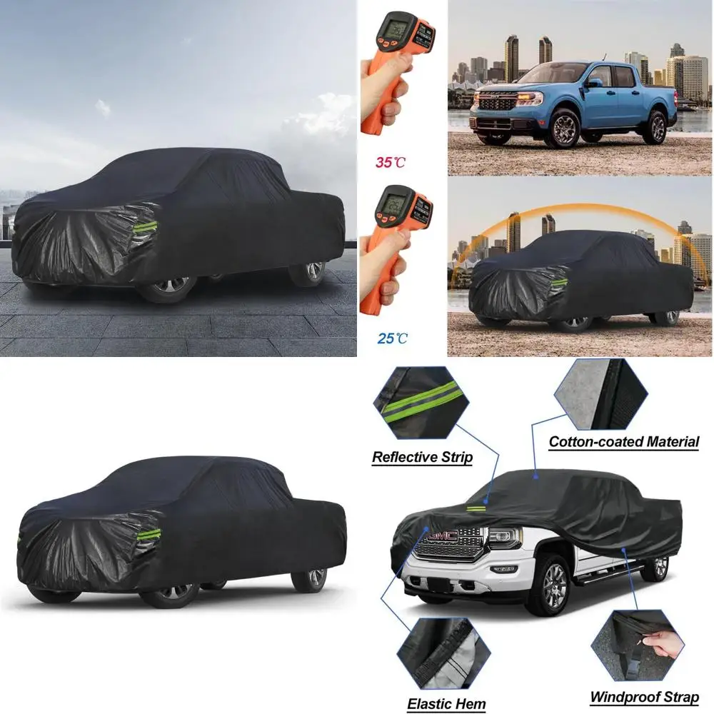 

Custom Heavyweight 1500-3500 Extended 5.75' Bed Truck Cover, 2007-2014, 7 Layers Protection Against Sun, UV, Rain, and Wind