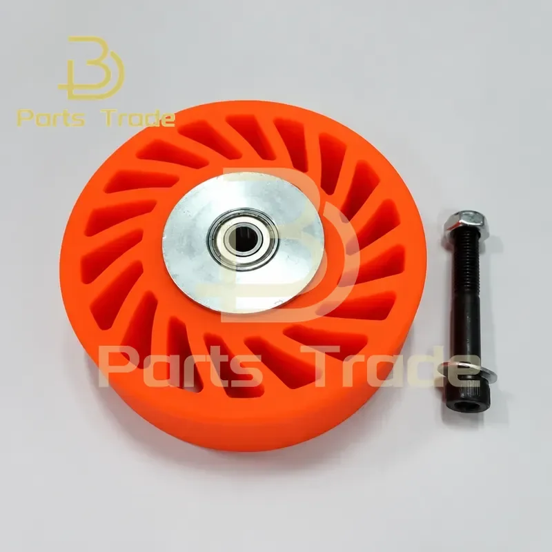 For Cutting Machine Paper Feeding Wheel Rubber Mechanical Equipment Wear Resistant 130x40mm