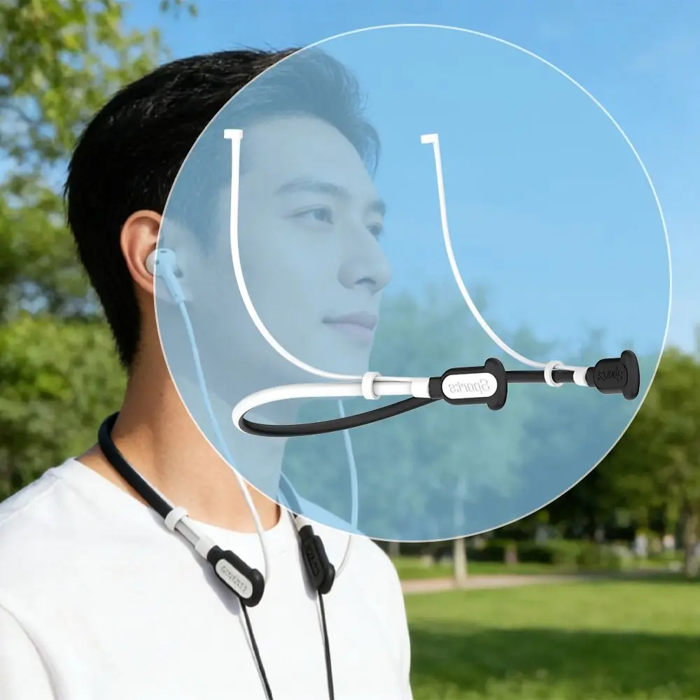 Silicone Wireless Earphone Hanging Rope Anti Lost Durable Earbuds Cord Holder String Stable for AirPods 4 3 2 1 Pro1/2/3