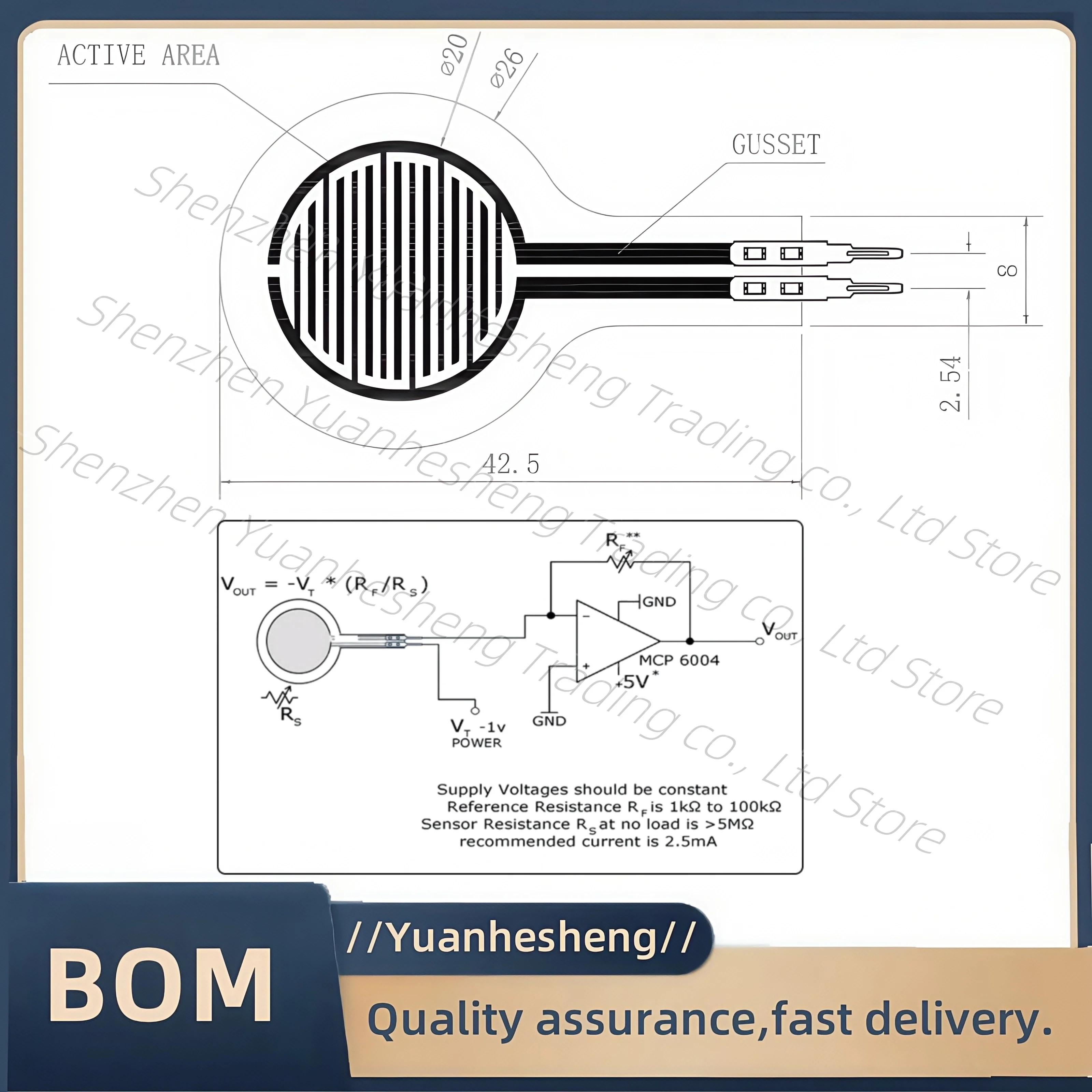 !Brand new and original  1kg5kg10kg 20kg 30kg 50kg100kg150kg Film Pressure Sensor Resistive for Sensitive Plantar Flexible Robot