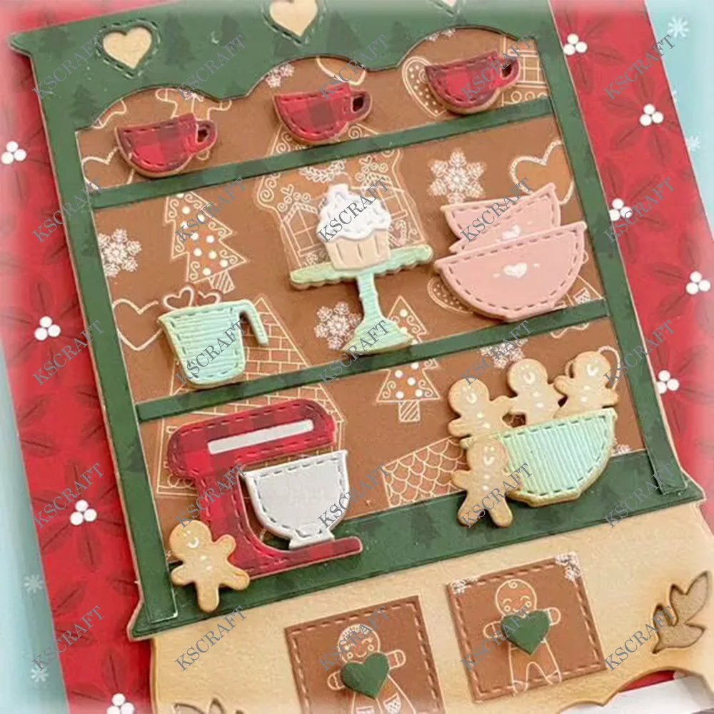 KSCRAFT Large Cabinet Cutting Dies Stencils for DIY Scrapbooking Decorative Embossing DIY Paper Cards