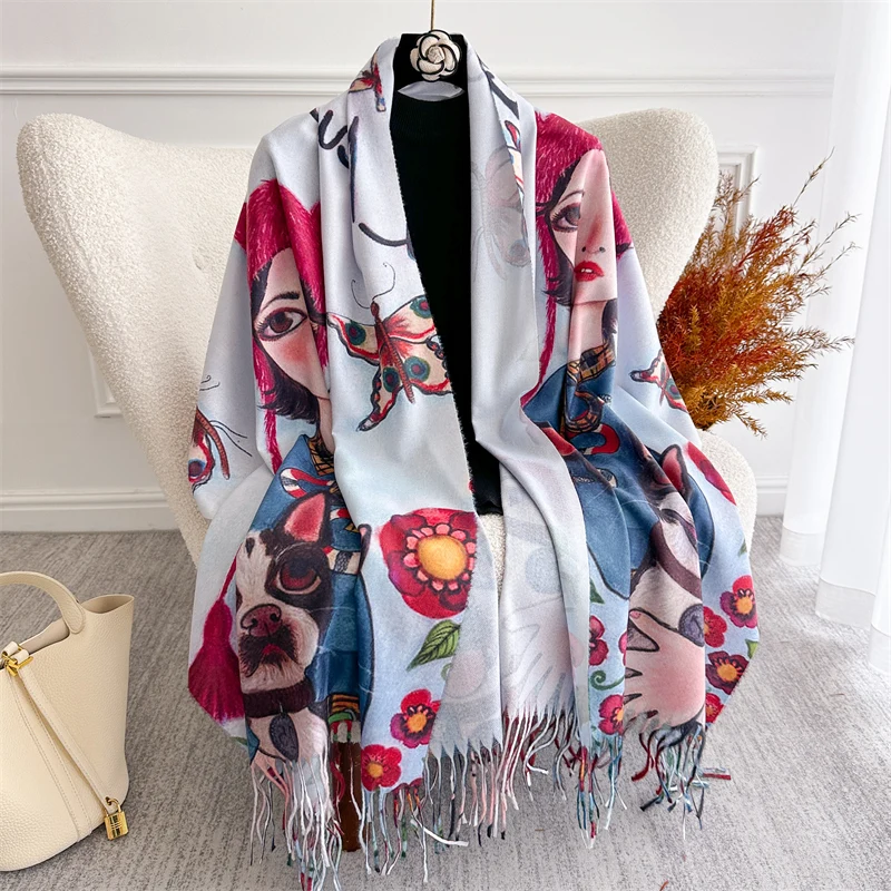 luxo-solido-cachecol-de-caxemira-feminino-outono-boneco-de-neve-impressao-xale-pashmina-lenco-senhora-pareo-macio-ao-ar-livre-a-prova-vento-bufanda