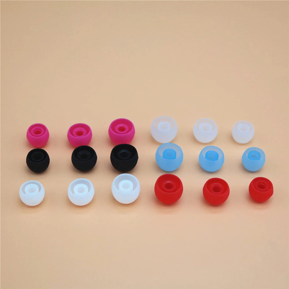 

5Pairs Earbud Caps Silicone Soft Elastic 3.8mm Diameter Noise Isolating Earphone Tips Replacement Covers Comfortable Transparent