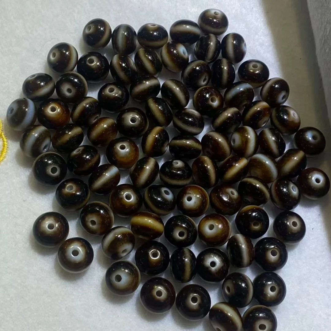 1pcs/lot Taiwan Craft Yellow Agate Barrel Dzi Beads 13mm Single Strand Medicine Buddha Beads Weathered Loose Beads for Bracelets