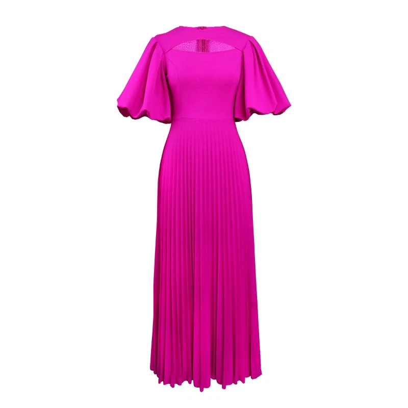 Vestido largo de mujer, Vestidos acampanados, ropa de calle, cintura alta, manga acampanada, empalme elegante Y2k, fiesta nocturna, boda, ajustado 2025