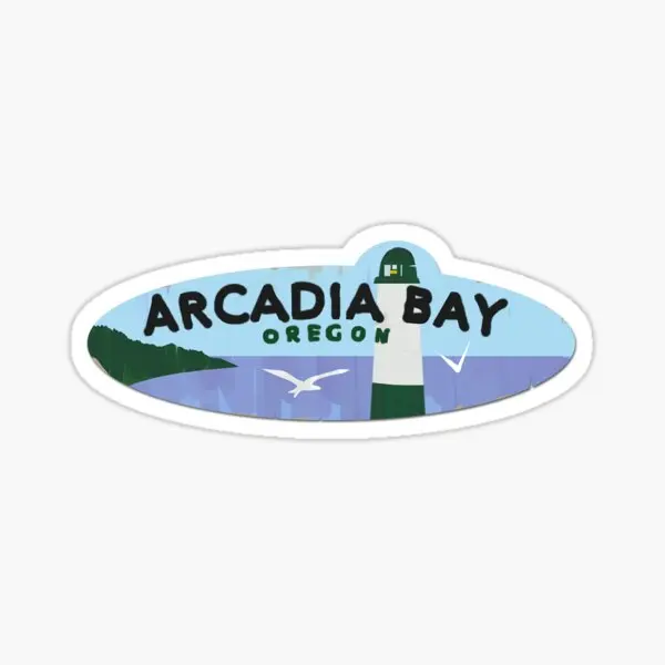 Arcadia Bay  5PCS Stickers for Car Laptop Decor  Home Print Art Living Room Anime Water Bottles Cute Luggage Cartoon Decorations