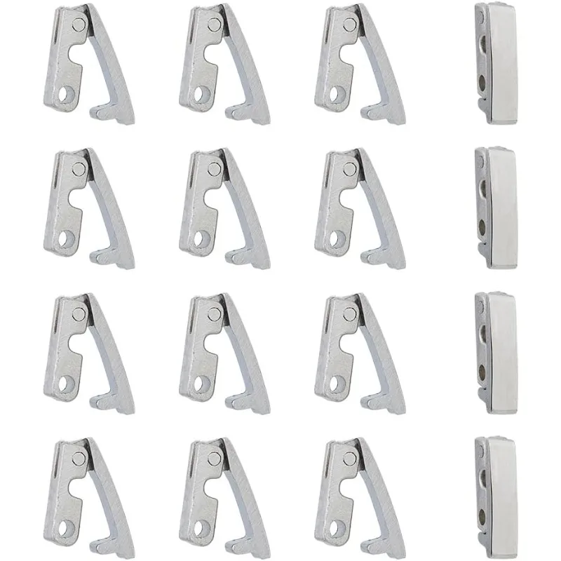 

16 шт., застежки для браслета, застежки для ожерелья из сплава, хирургические ювелирные изделия из нержавеющей стали 316, складные застежки для изготовления ювелирных изделий