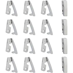 16Pcs Bracelet Clasps Alloy Necklace Clasps 316 Surgical Stainless Steel Jewelry Fold Over Clasps for Jewelry Making