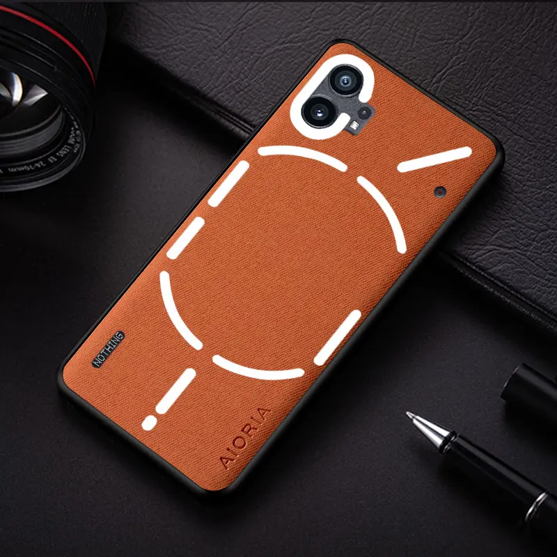 Case For Nothing Phone 1 2 3 2A Plus 3A Pro CMF Phone 2 Pro funda bussines style design lightweight textile leather phone cover