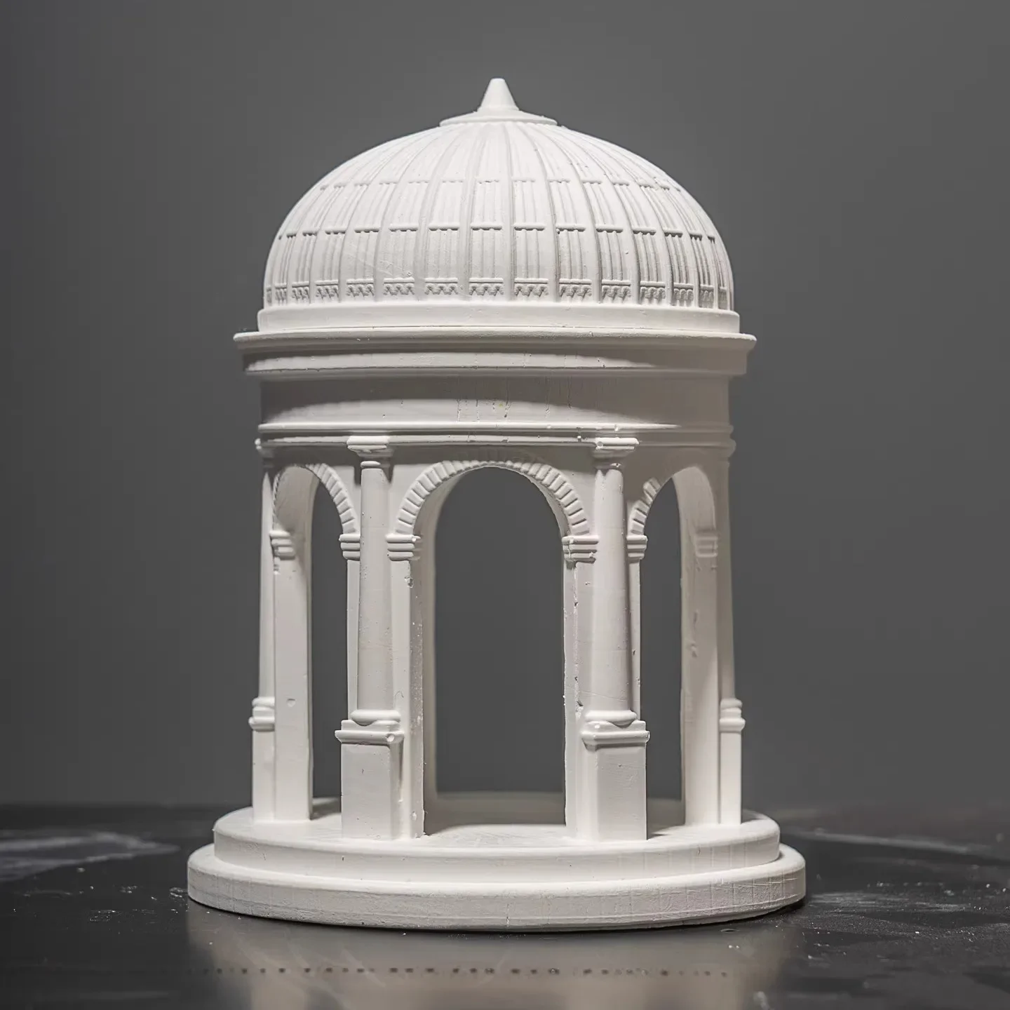 European style dome palace architecture, French style pavilion church, gypsum architectural ornaments