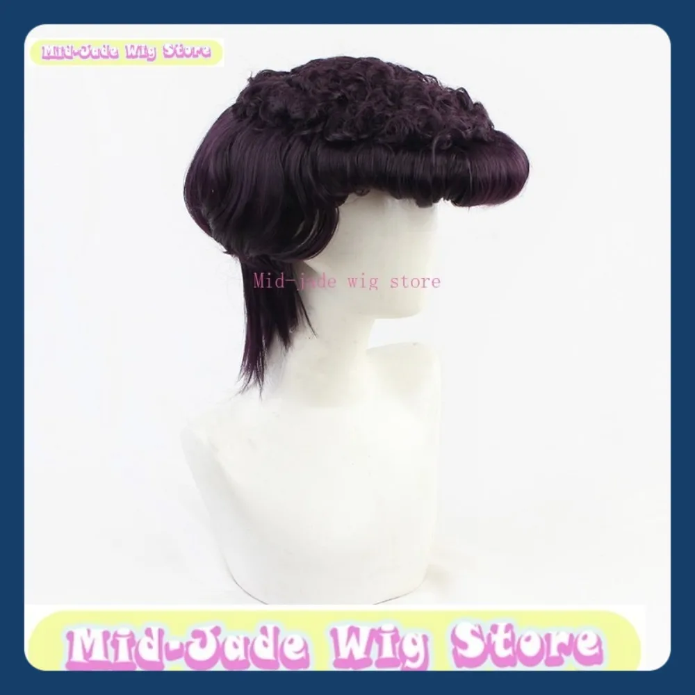 Peluca de jade medio tienda Josuke Higashikata, peluca de Cosplay, juego de Anime, juego de rol, actuación de fiesta de Halloween, pelo sintético
