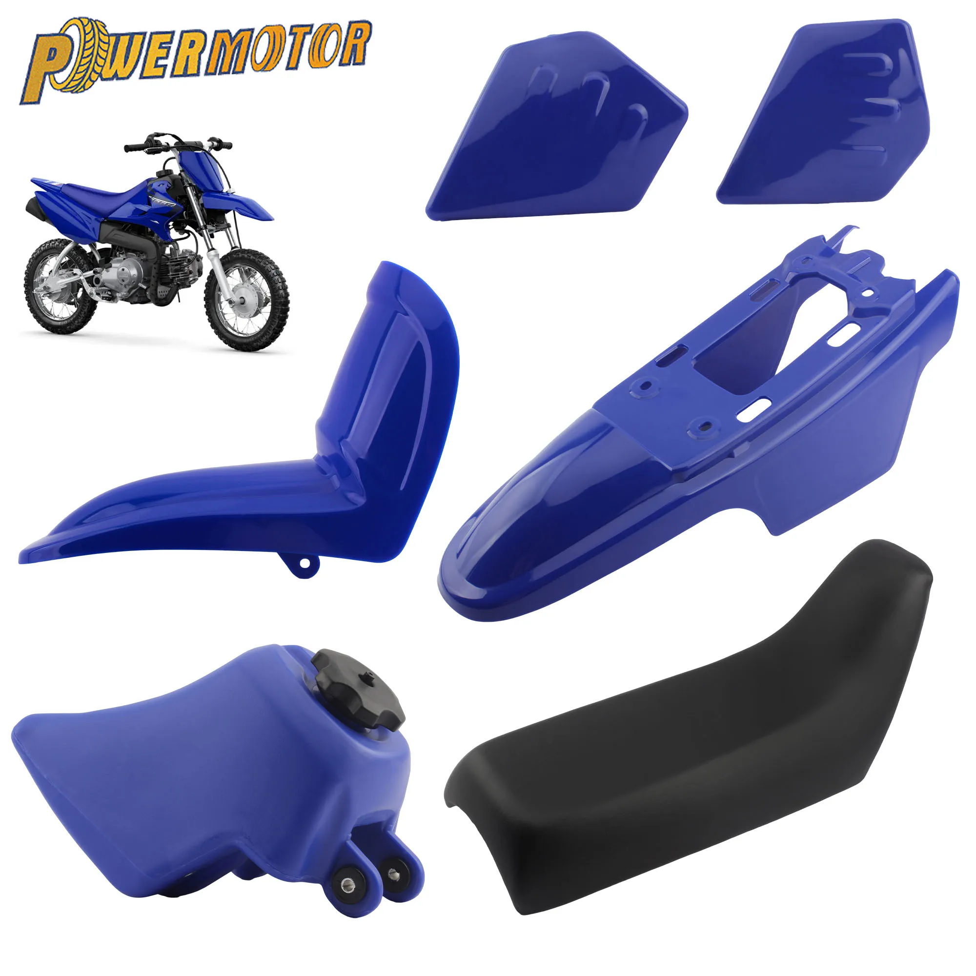 

For Yamaha PW50 Motorcycle Accessories Fender Fuel Tank Decorative Case Fairing Fuel Tank Waterproof Seat Cushion Mini Motocross