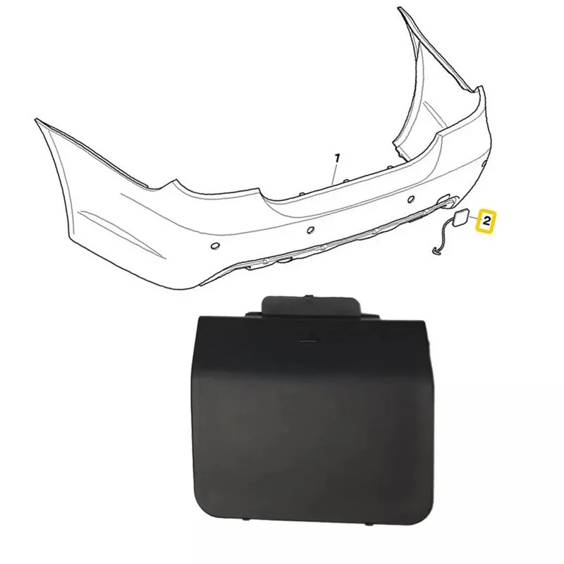 51127897217 For BMW E60 M Sport 2003 2004 2005 2006 2007 2008 2009 2010 Car Rear Bumper Tow Hook Plug Cover Plastic Accessories - view 6
