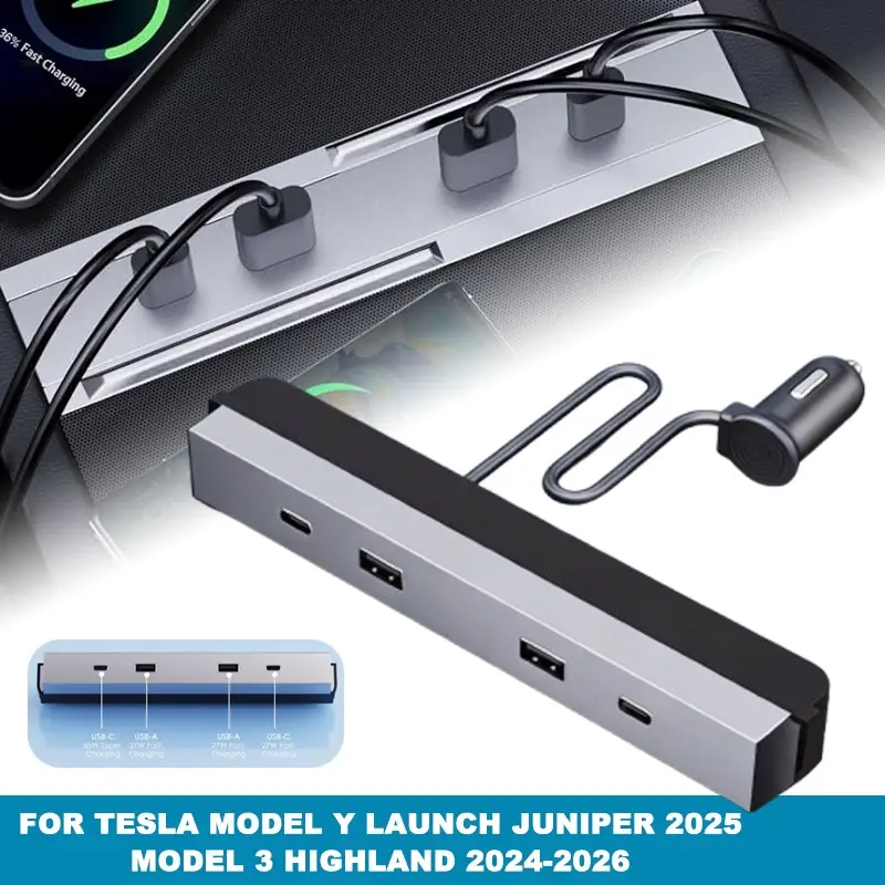 Multi port USB C hub in use