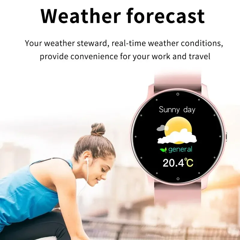 LIGE Smart Watch Men Women Full Touch Screen Sport Fitness Watch Man IP67 Waterproof Bluetooth For Android IOS Smartwatch Men image 6