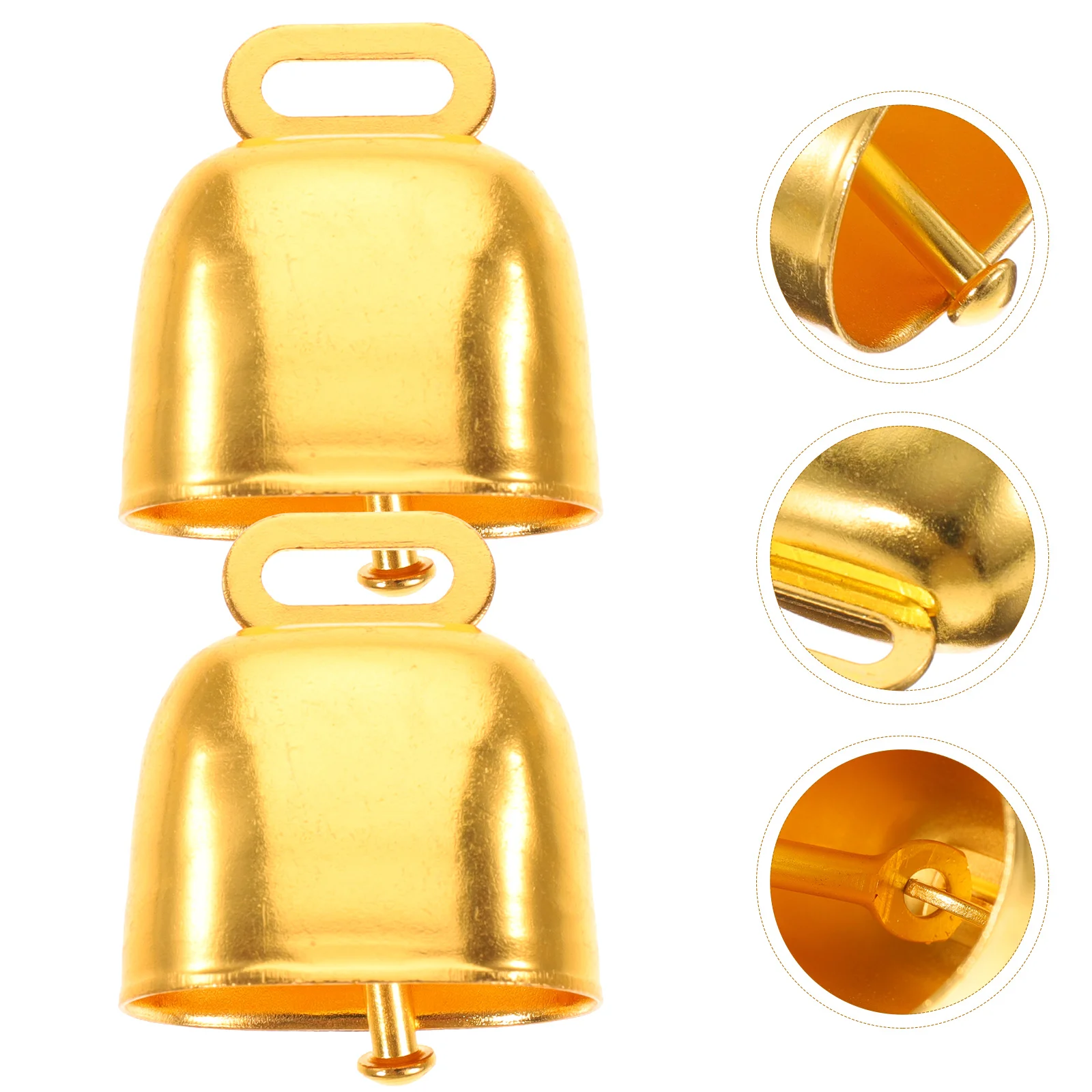 20 Pcs Metal Cow Bell Livestock Hanging Pendants Animals Bells Goat Cattle Brass Loud Farm