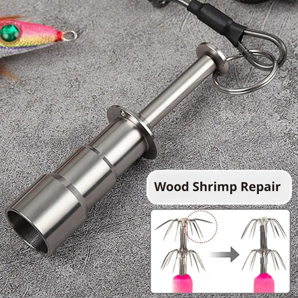 1PC Stainless Steel Squid Hook Corrector Portable Repair Tool For Deformed Fishhook Fishing Gear Saltwater Tackle Maintenance