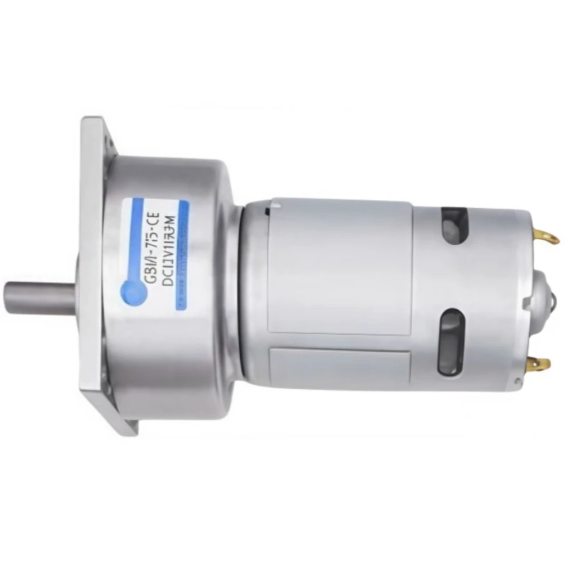 GB60-775 Miniature DC Positive Gear Reduction Motor, Reversible Switch, Metal Gear, Slow Speed Motor