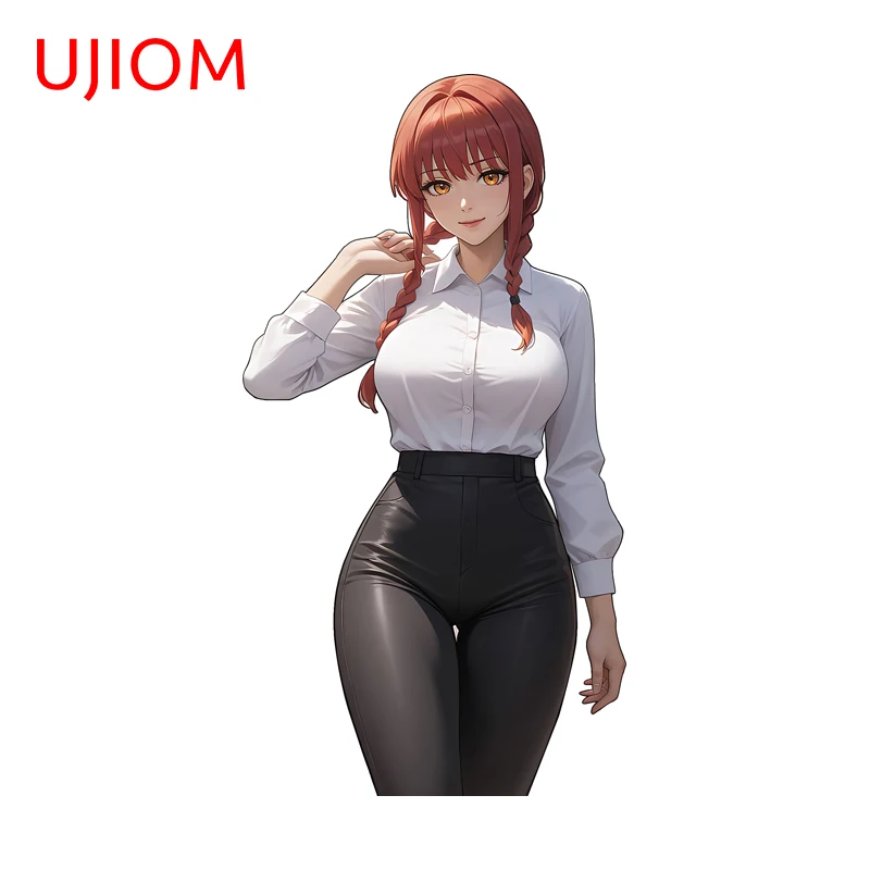 UJIOM Pretty Anime Figure Makima Wall Sticker Exquisite Eye Catching Edgy Graffiti Decal Vinyl Room Decoration Accessories