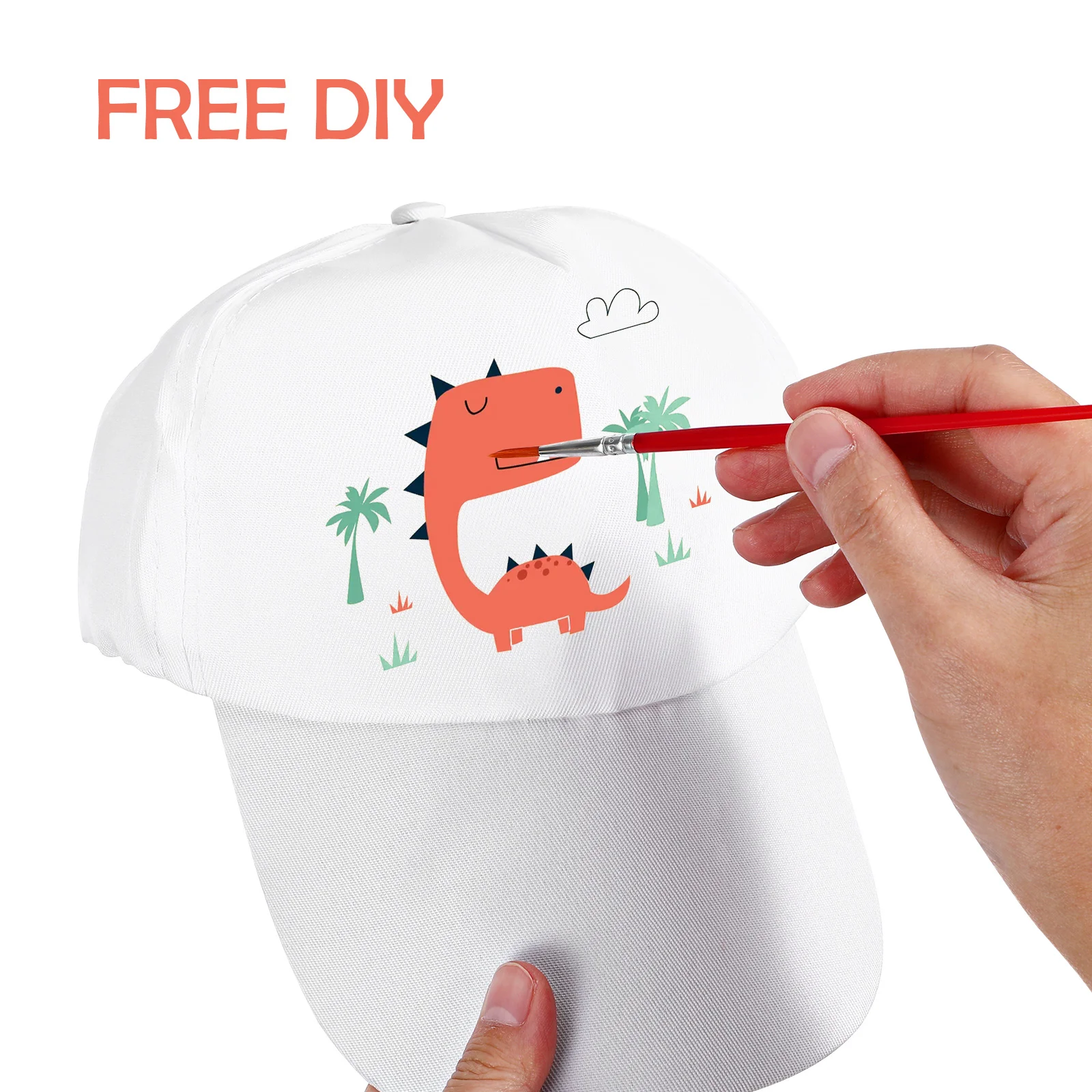 10 Pcs Graffiti Drawing Hat Painting Hunting Caps Blank Baseball Make Your Own Driver Baby