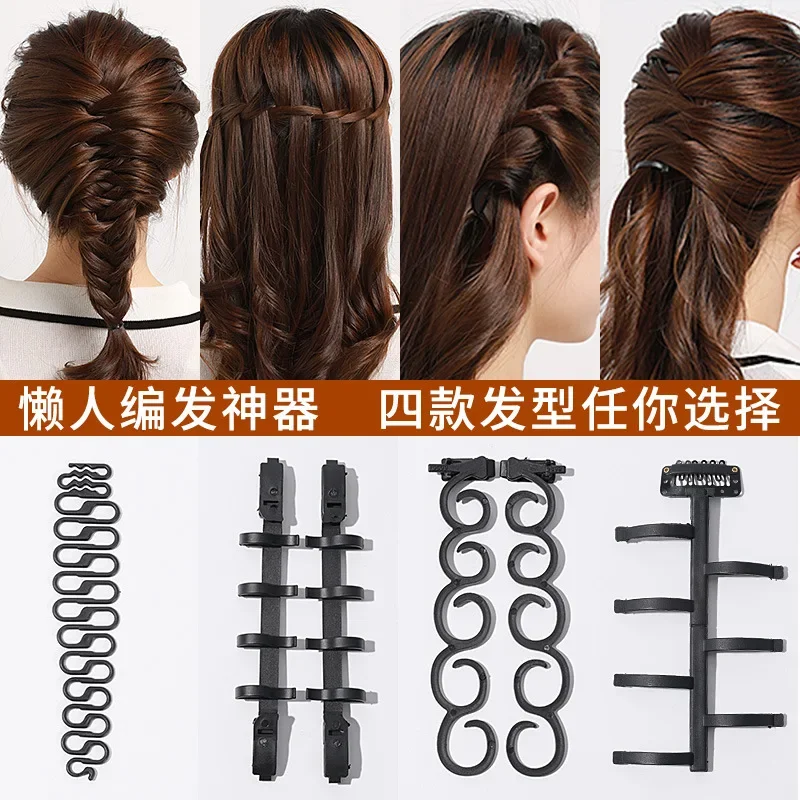 Hair Accessories Braiding Tool Lady French  Ponytail Twist Styling Clip Braider Roller Bun Maker DIY Braiding Hair