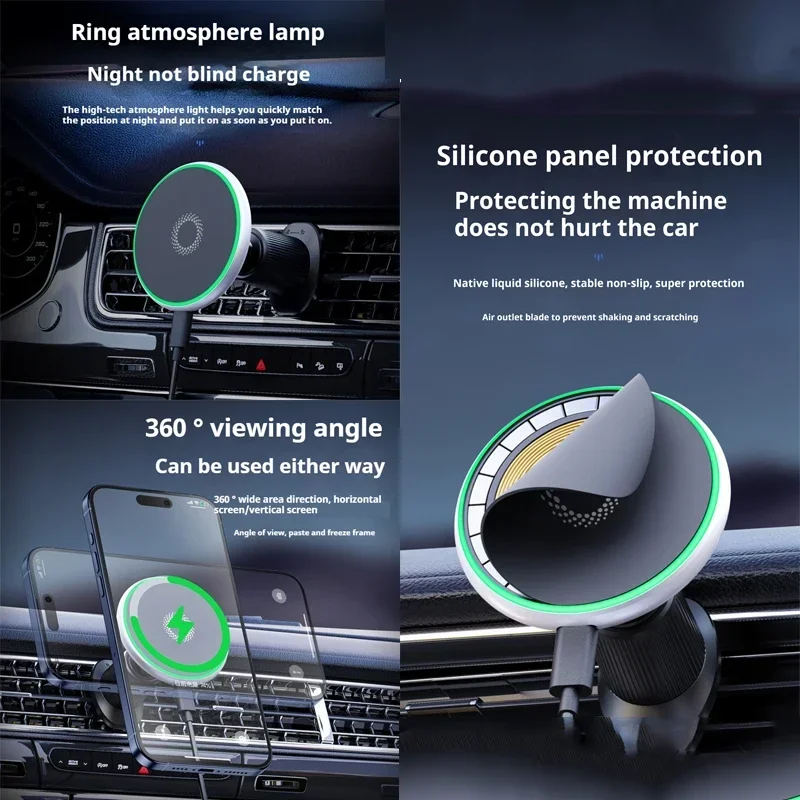 Made to measure For Nissan Qashqai J11 2016-2021 2022 2023 Phone Holder Car Magnetic Phone Mount Smart Sensing Wireless Charging