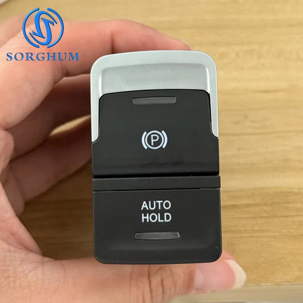 5G0927225D Für VW Golf MK7 2013 2014 2015 2016 R32 GTI Elektronischer Handbremsschalter Parkbremse AUTO Hold-Taste 5G0927225B 12-polig – Detail 1