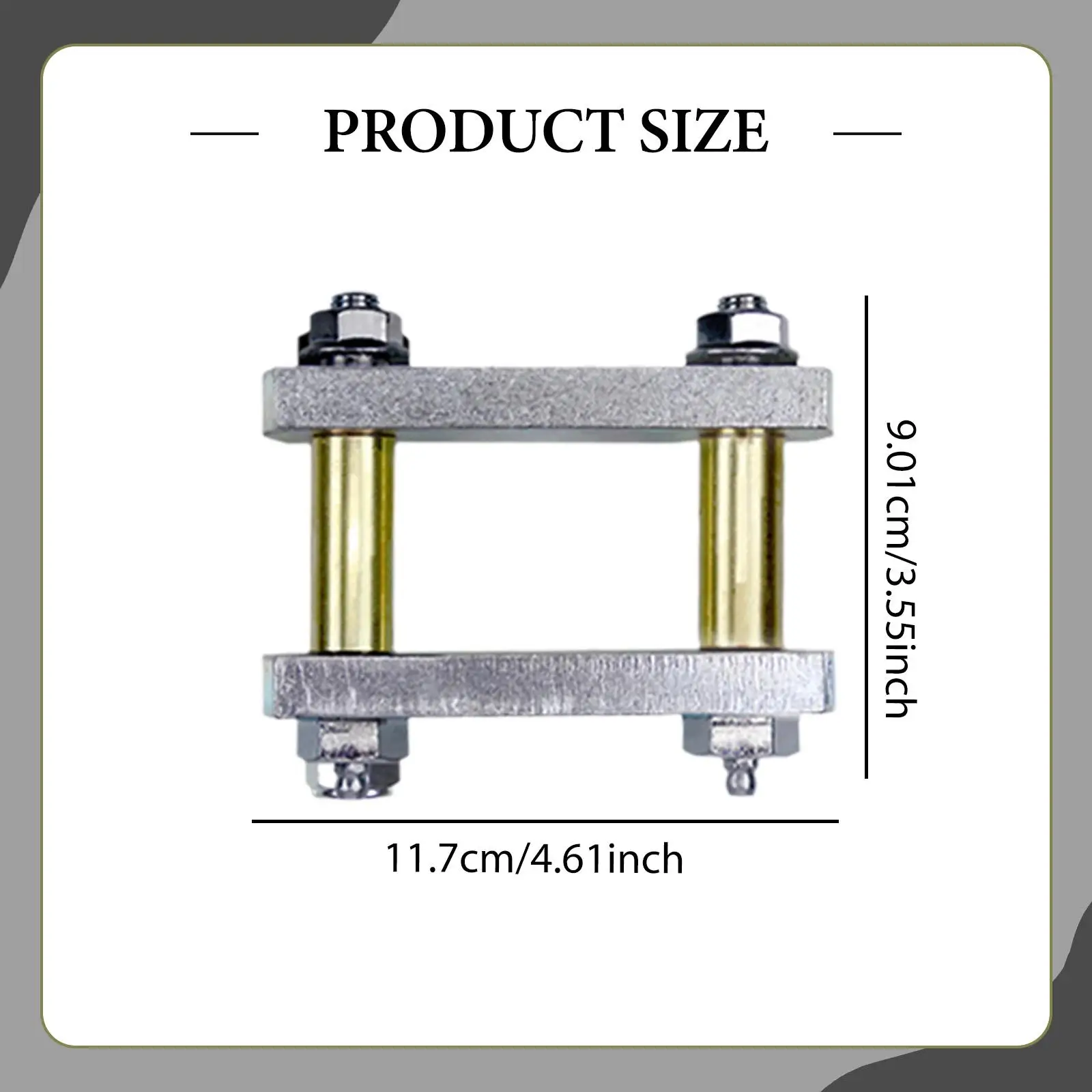Manilhas de reboque 3.125 "conjunto de manilhas de alta resistência equipamento de peça de reposição resistente substitui para buchas de links de eixo tandem